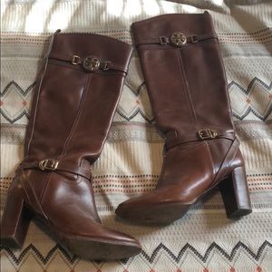 LIKE NEW Tory Burch Heeled Leather Boots